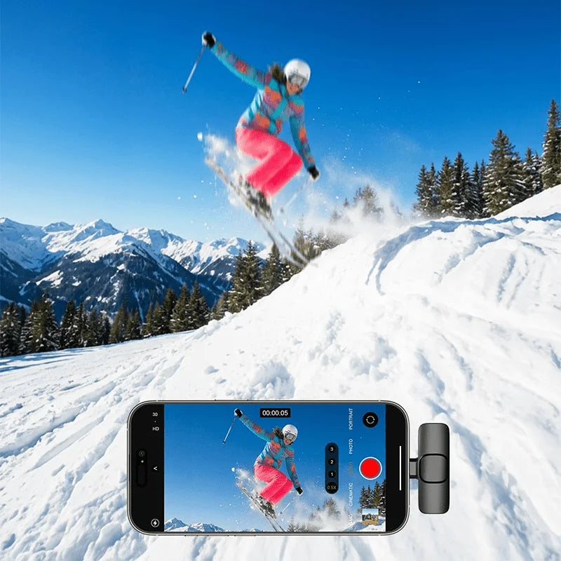 Wireless Lapel Microphone for iPhones
